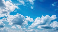 Summer Blue Sky Bright Winter Air blue Sky Concept Sky And Clouds Background