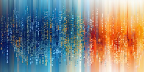 Wall Mural - ai generated. ai generative. data science coding programming work business technology abstract backg