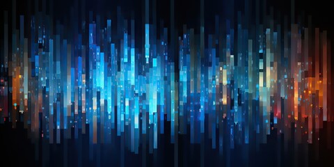 Wall Mural - ai generated. ai generative. data science coding programming work business technology abstract backg