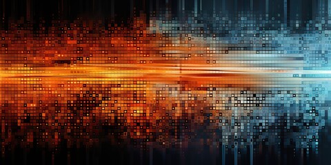 Wall Mural - ai generated. ai generative. data science coding programming work business technology abstract backg