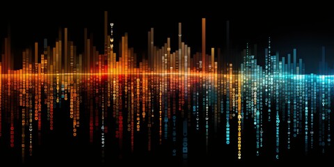 Wall Mural - ai generated. ai generative. data science coding programming work business technology abstract backg