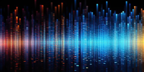 Wall Mural - ai generated. ai generative. data science coding programming work business technology abstract backg