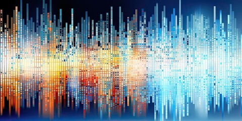 Wall Mural - ai generated. ai generative. data science coding programming work business technology abstract backg