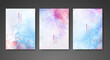 © REZI - Cover template with watercolor background. Design for your cover, date, postcard, banner, logo.
