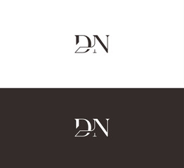 Poster - Abstract letter DN, ND logo.