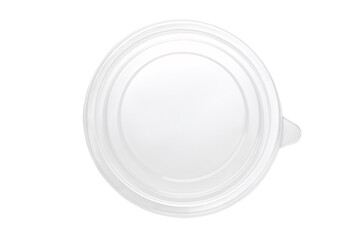 Sticker - Disposable lunch box lid isolated on white background