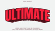 © hyperbleh - Ultimate text effect in 3d style. Text emblem for advertising, branding, business logo