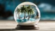 © Sven - Inside the snow globe a picturesque beach scene
