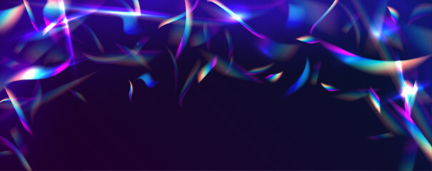 Crystal Rainbow Light Effects. Overlay for backgrounds.Triangular prism concept. Light streak overlay pattern designs. 