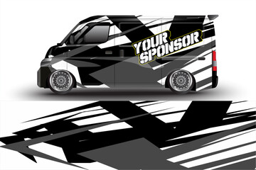 Wall Mural - racing car wrap design for vehicle vinyl stickers and automotive company sticker livery	