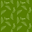 © Маргарита Арешникова - Vegan pattern vegetables arugula and lettering Vegan. For packaging, backgrounds, postcards, posters, banners, textile prints, cover, design.