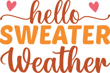 Wall Mural - hello sweater weather