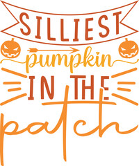 Wall Mural - silliest pumpkin in the patch