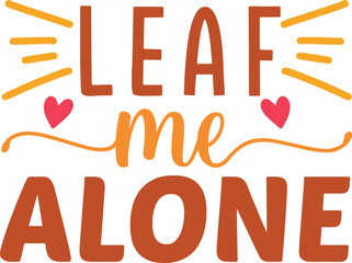 Wall Mural - leaf me alone