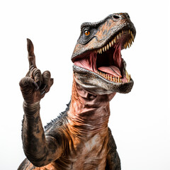 Wall Mural - Tyrannosaurus Rex with a finger outstretched