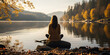 Generative AI - Embracing Balance: Yoga for a Healthy Life by the Serene Lake