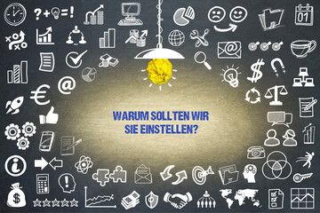 Wall Mural - Warum sollten wir Sie einstellen?