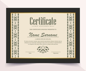 Wall Mural - Achievement certificate best award diploma