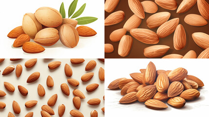 Sticker - nuts and almonds