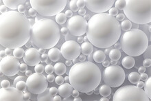 White Soft Light Bubbles Pattern Of Hydrogel Balls As Conte ,background With Bubbles,background Of Bubbles