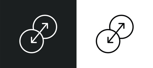 Wall Mural - transition icon isolated in white and black colors. transition outline vector icon from transport co