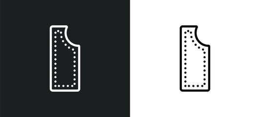 Wall Mural - material icon isolated in white and black colors. material outline vector icon from sew collection for web, mobile apps and ui.