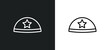 yarmulke icon isolated in white and black colors. yarmulke outline vector icon from religion collection for web, mobile apps and ui.