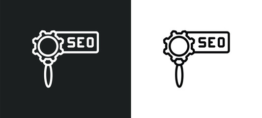 Wall Mural - advertising icon isolated in white and black colors. advertising outline vector icon from seo collec