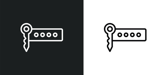 Wall Mural - seo keywords icon isolated in white and black colors. seo keywords outline vector icon from programm