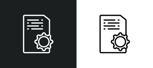 article icon isolated in white and black colors. article outline vector icon from programming collection for web, mobile apps and ui.
