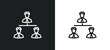 © Farahim - businessmen hierarchy icon isolated in white and black colors. businessmen hierarchy outline vector icon from people collection for web, mobile apps and ui.
