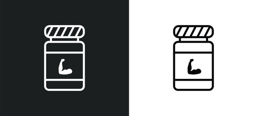 phytonutrients icon isolated in white and black colors. phytonutrients outline vector icon from gym and fitness collection for web, mobile apps and ui.