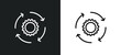 implementation icon isolated in white and black colors. implementation outline vector icon from general collection for web, mobile apps and ui.