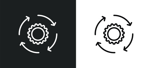 Wall Mural - implementation icon isolated in white and black colors. implementation outline vector icon from gene