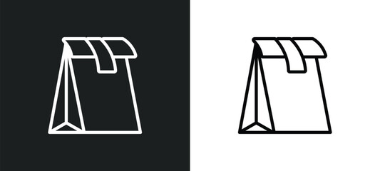 Wall Mural - pack icon isolated in white and black colors. pack outline vector icon from food collection for web,