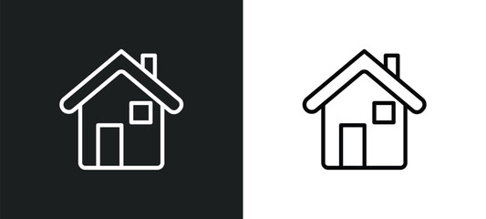 Wall Mural - green house icon isolated in white and black colors. green house outline vector icon from ecology co