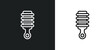suspension icon isolated in white and black colors. suspension outline vector icon from cleaning collection for web, mobile apps and ui.