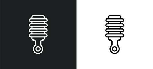 Wall Mural - suspension icon isolated in white and black colors. suspension outline vector icon from cleaning collection for web, mobile apps and ui.