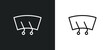 wiper icon isolated in white and black colors. wiper outline vector icon from cleaning collection for web, mobile apps and ui.