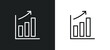 © Farahim - graphic progression icon isolated in white and black colors. graphic progression outline vector icon from business collection for web, mobile apps and ui.