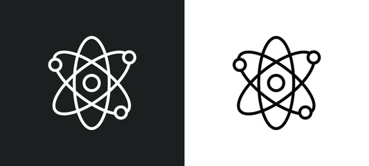 Wall Mural - science icon isolated in white and black colors. science outline vector icon from artificial intelle