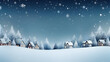 © katerynalim - Christmas winter fairy village landscape. AI generated image.