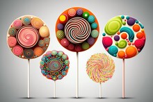Lollipops With Colorful Lollipops