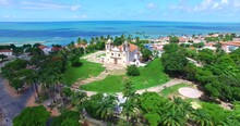 Centro Histórico De Olinda - Alto Da Sé - Visto De Cima Com Drone 4k - Pernambuco - Olinda - Recife - Brasil
