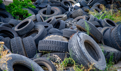 Landfill for used tyres