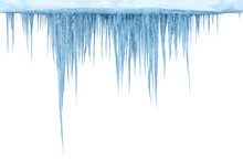 Icicles, Isolated From The Background, Isolated Object. 