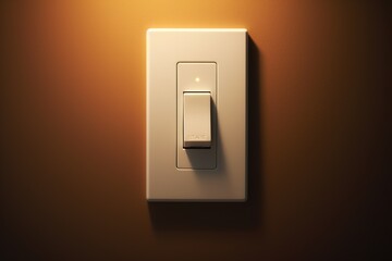 Wall Mural - light switch off.