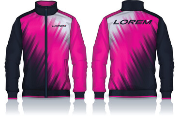 Wall Mural - Jacket Design. Sportswear. Track front and back view	
