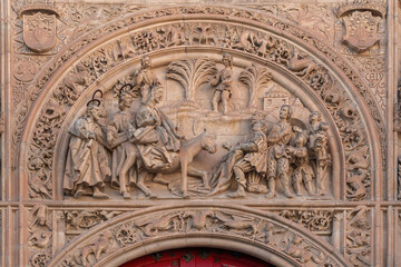 Wall Mural - Palms Door (Portada de Ramos) at Salamanca Cathedral - Salamanca, Spain