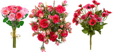 Artificial Flower Bouquets With Transparent Background
